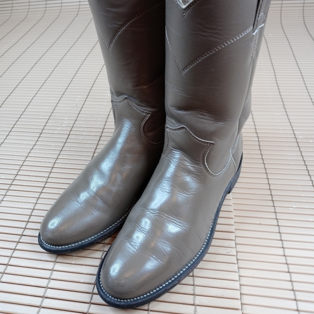Justin Taupe Classic Roper Boot Lady 5.5 B/ Style